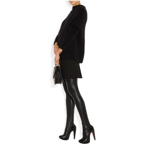 Roland Mouret Shoes - Roland Mouret Black Sexy Leather Heel Boots 36